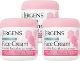 Creme Facial Multiuso, Limpeza Profunda, Pele Suave e Vibrante, 15g (Pacote com 3) - Jergens
